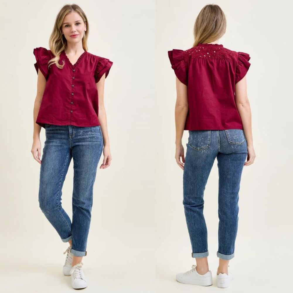 Judy Blue Billie Bleach Splash Boyfriend Jeans Womens 0/24 High Waist Cuff NEW